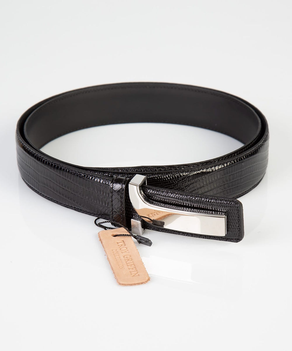 TGC Italian Leather Belt Black