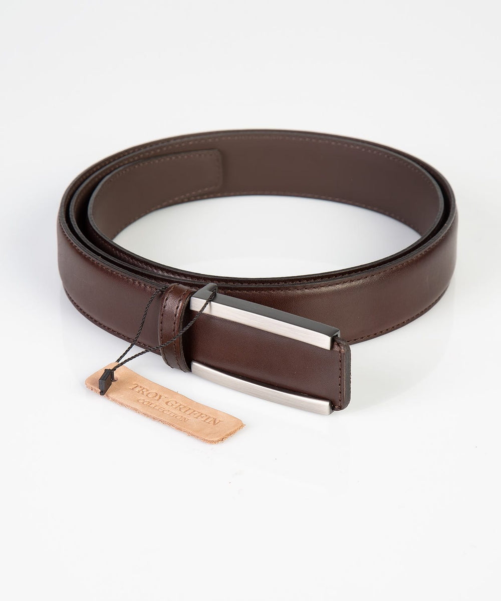 TGC Italian Leather Belt Brown